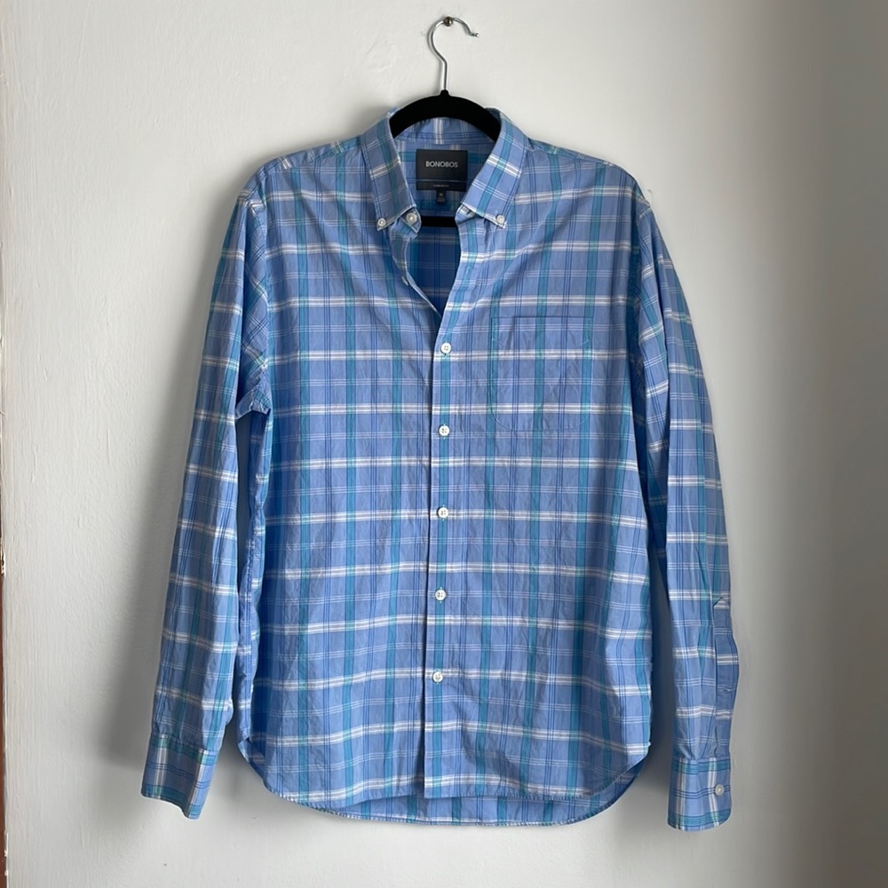Blue Bonobos Button Down Shirt